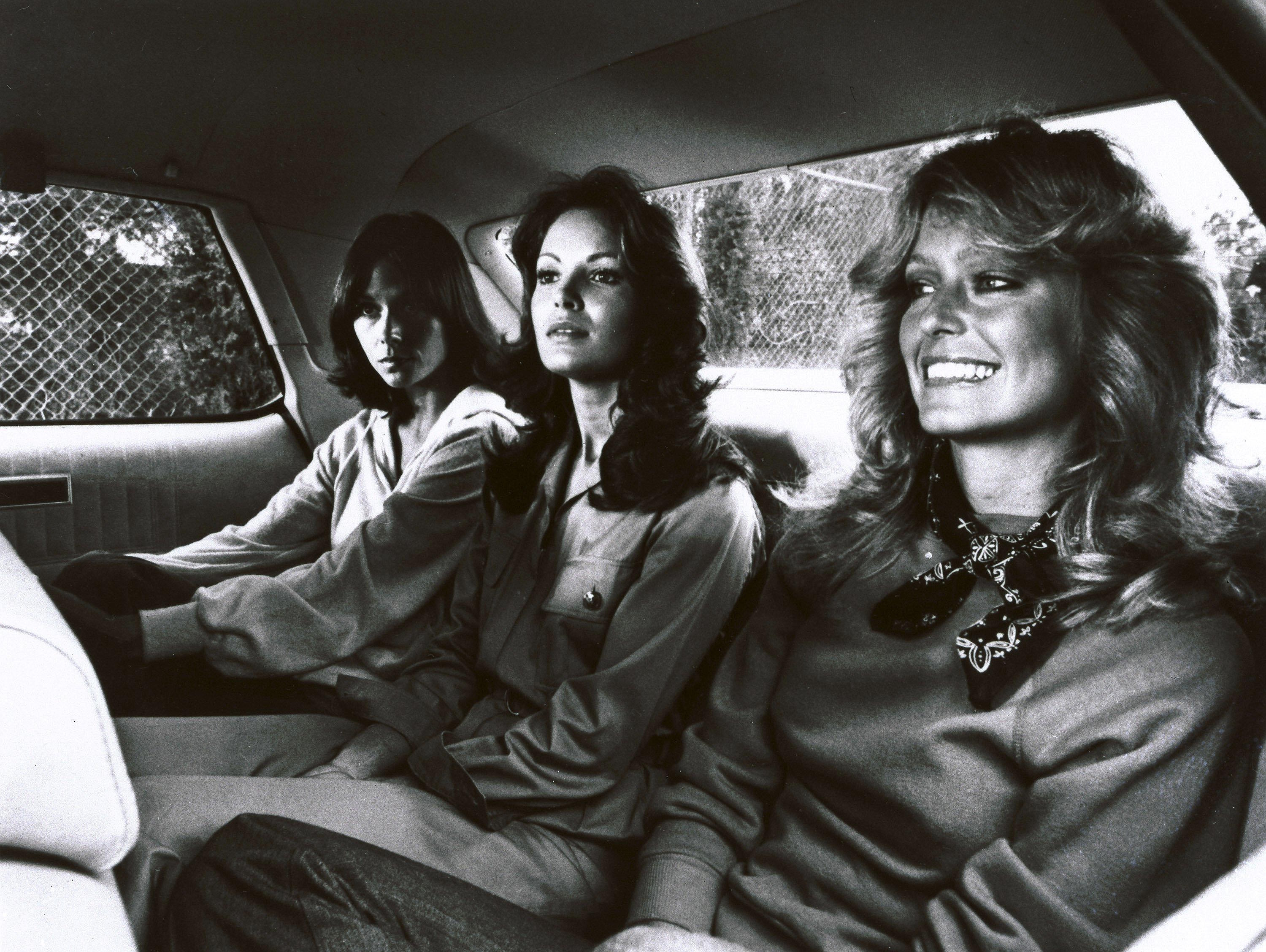 From left to right Kate Jackson, Jaclyn Smith, Farrah Fawcett.