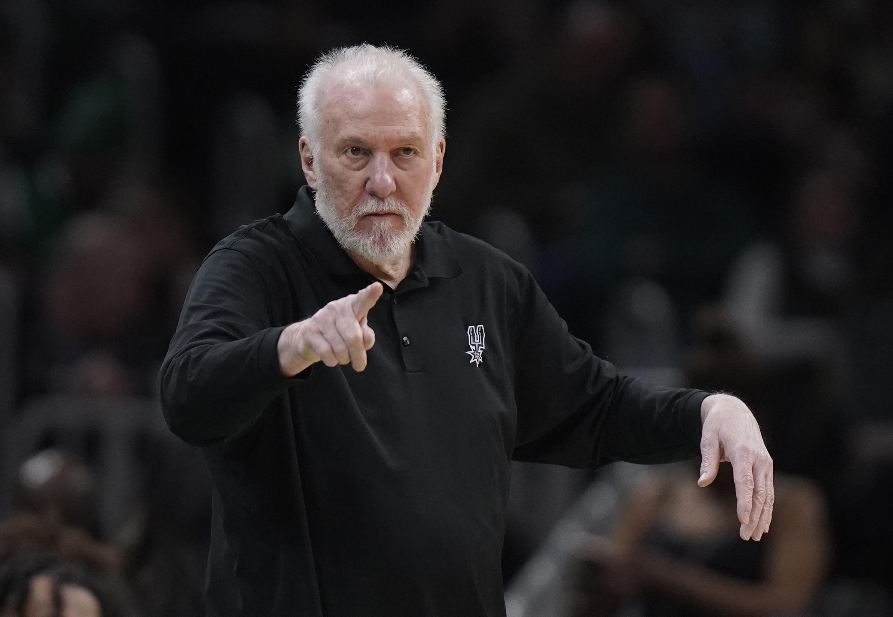 Gregg Popovich during an NBA game.