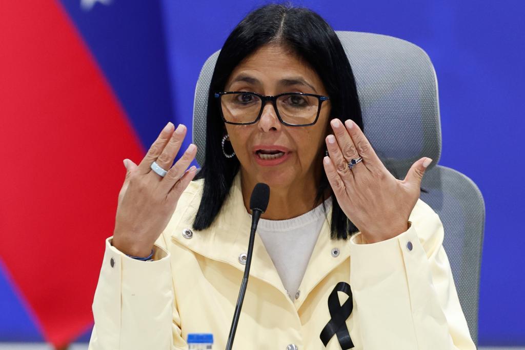 Venezuelan Vice President and Oil Minister Delcy Rodriguez