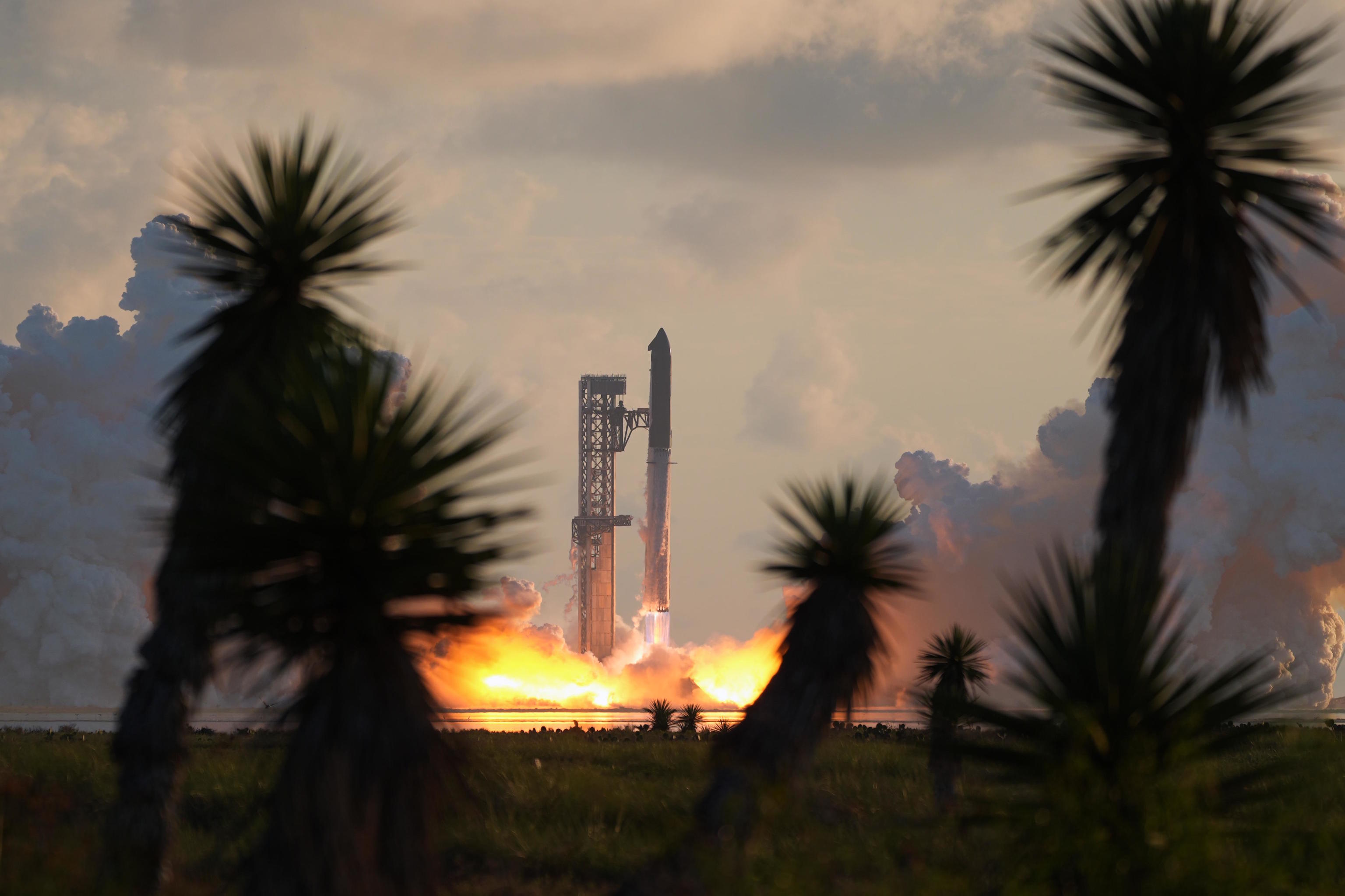 SpaceX's Starship mega-rocket leaves Texas.
