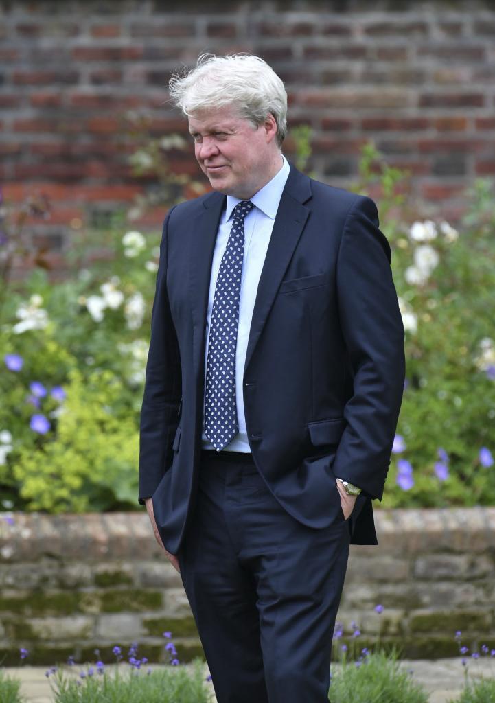 Charles Spencer attends the unveiling of a statue of his sister, Diana, Princess of Wales