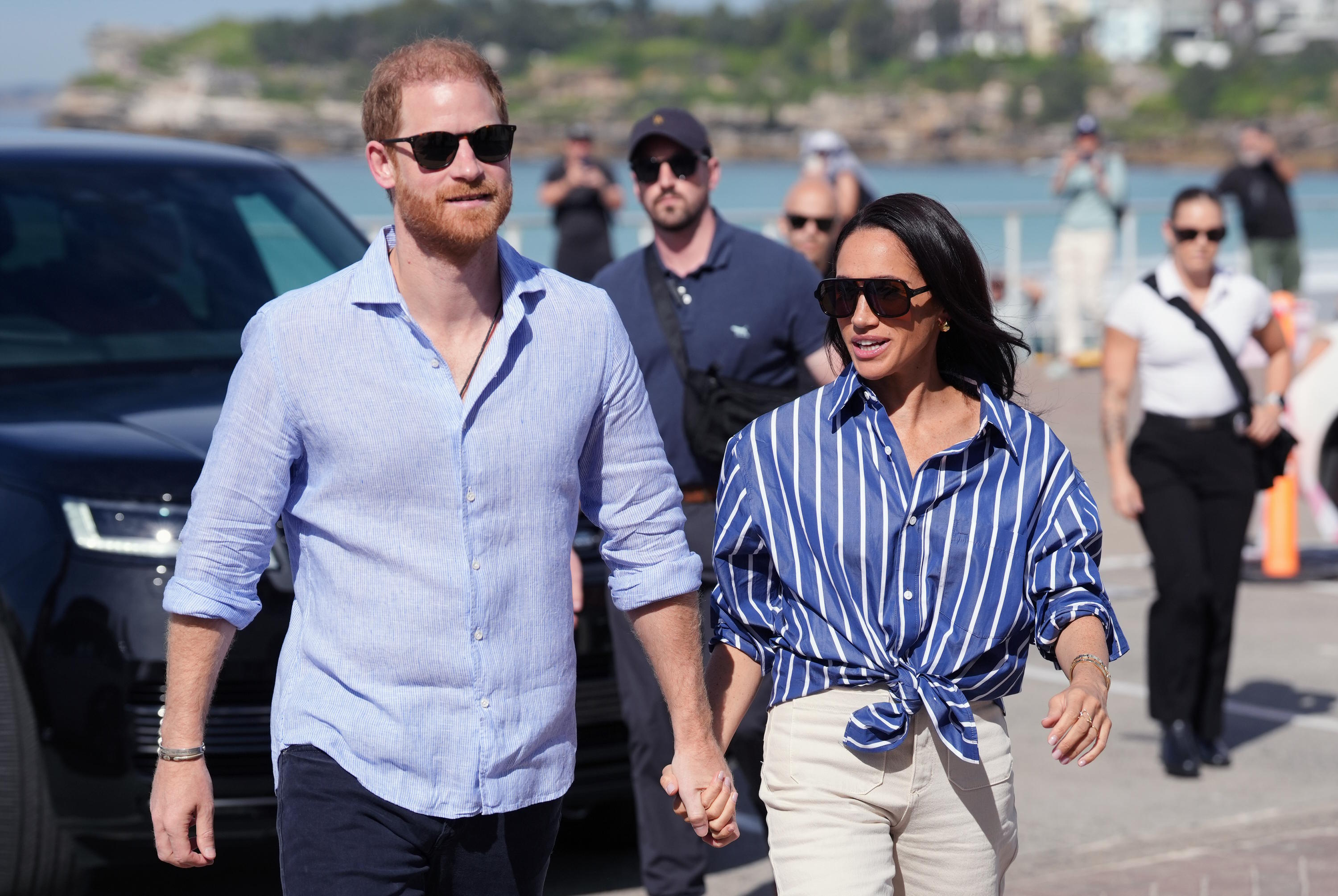 The Sussexes in Australia last April.