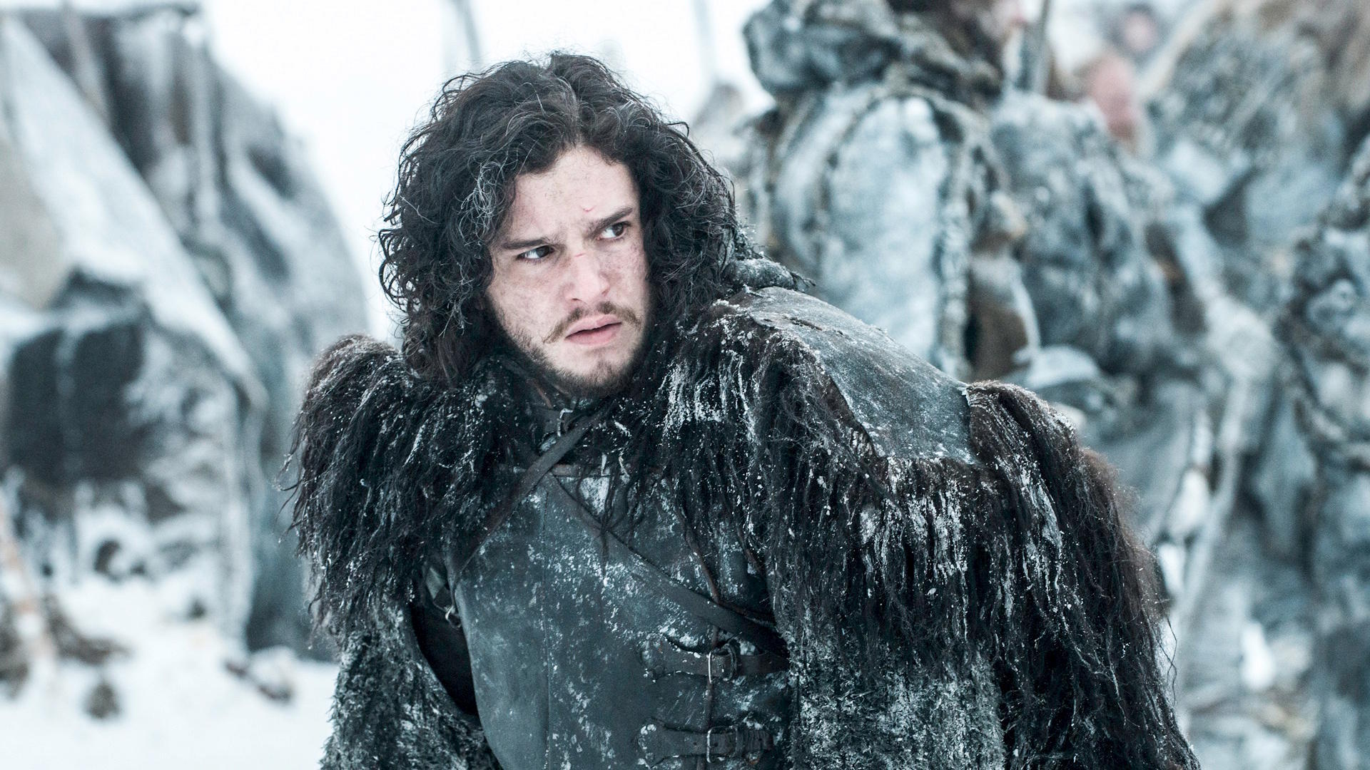 Kit Harington as Jon Snow, during a scene from the series "Game of Thrones".