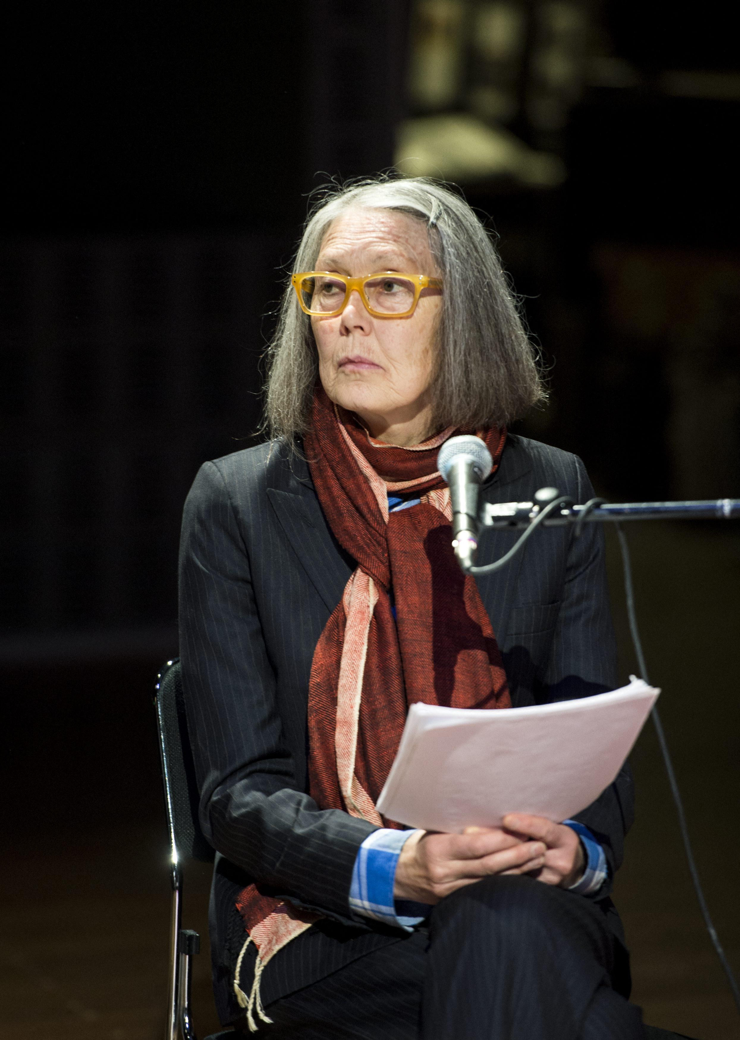 Anne Carson, the Canadian poet who received the Nobel Prize in Literature this Thursday.