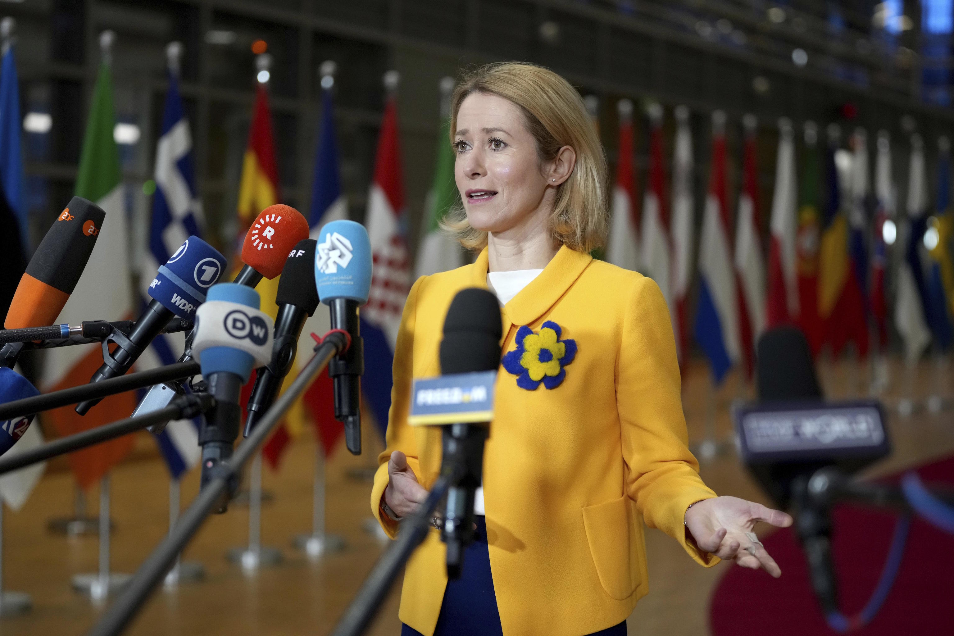 The High Representative of the European Union for Foreign Affairs, Kaja Kallas, this Monday in Luxembourg.
