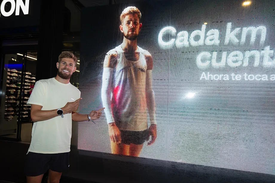 Jimmy Gressier, during his visit to Madrid.