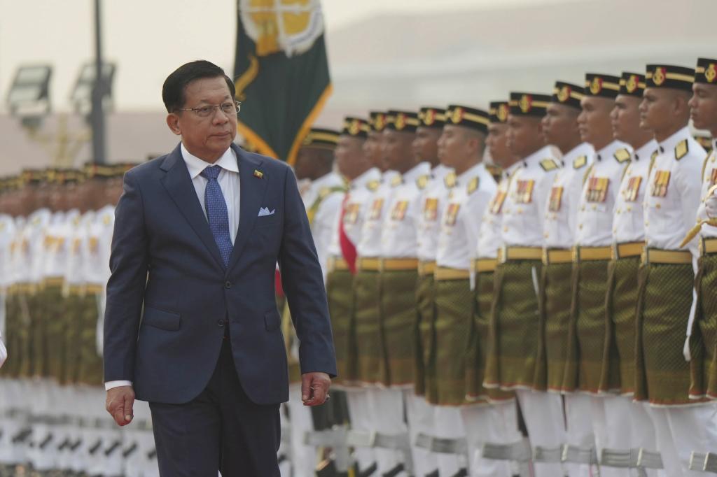 Myanmar's President Min Aung Hlaing.