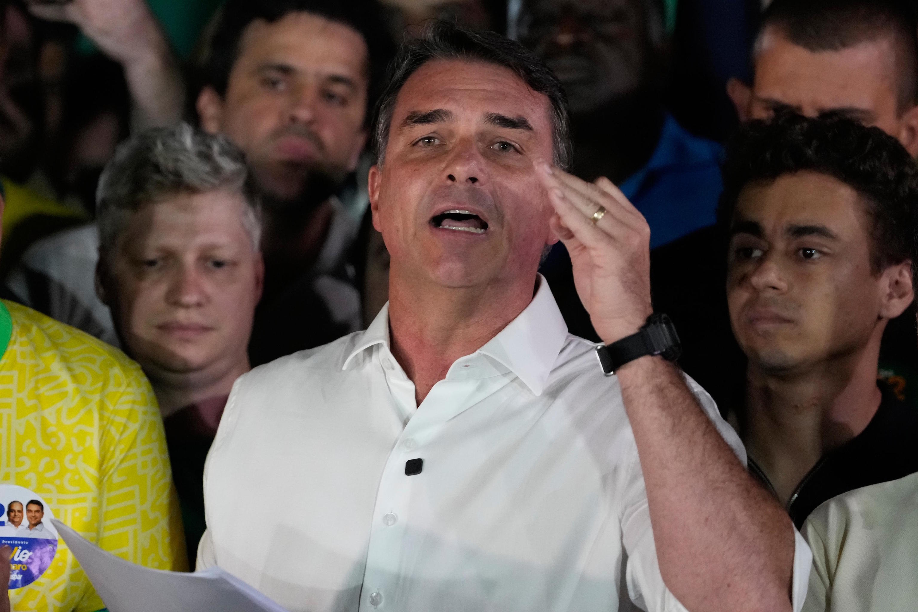 Opposition presidential candidate Sen. Flavio Bolsonaro.