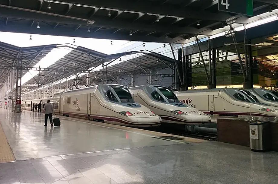 M�laga train station.
