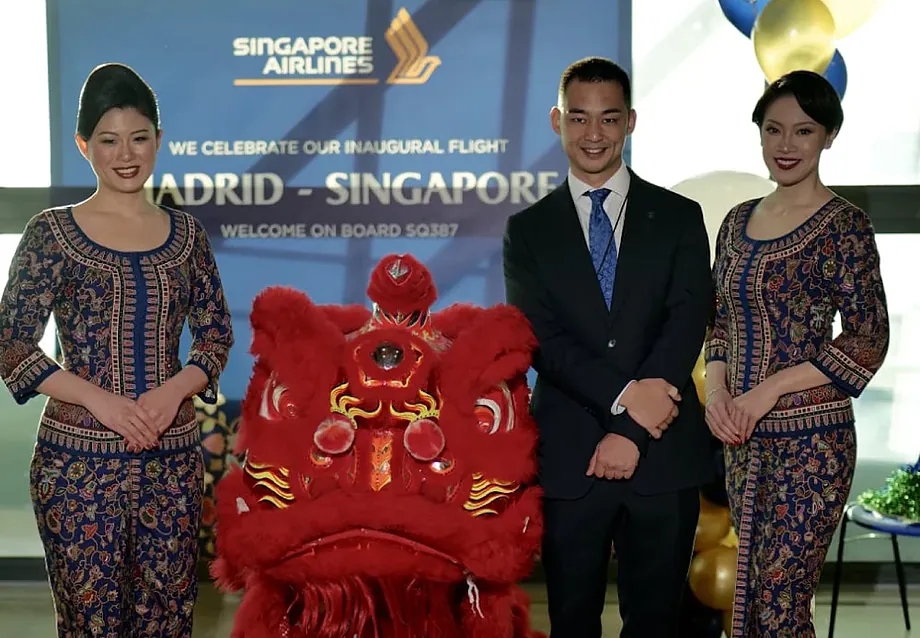 Presentation of the new Madrid-Singapore route.